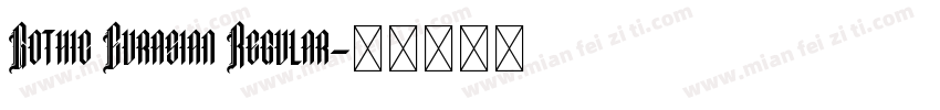 Gothic Eurasian Regular字体转换